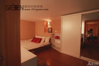 loft风格小户型经济型40平米卧室床效果图