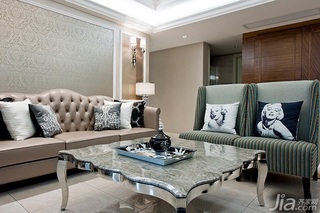 新古典风格四房奢华豪华型140平米以上客厅沙发图片