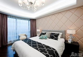 新古典风格四房豪华型140平米以上卧室窗帘图片