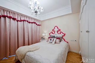 新古典风格四房可爱粉色豪华型140平米以上儿童房吊顶床效果图