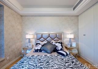 新古典风格四房奢华豪华型140平米以上卧室卧室背景墙床效果图