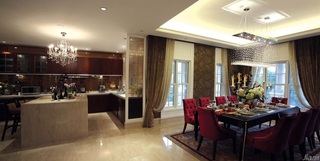 简约风格别墅豪华型140平米以上餐厅餐桌效果图