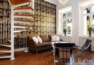 简约风格复式富裕型客厅沙发效果图