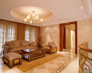 欧式风格复式豪华型140平米以上客厅沙发图片