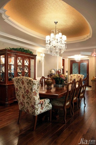 欧式风格复式豪华型140平米以上餐厅餐桌效果图