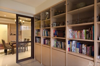 简约风格三居室富裕型120平米书房书架图片