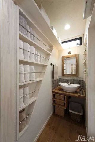 新古典风格二居室经济型90平米卫生间洗手台图片