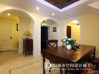 中式风格别墅富裕型140平米以上餐厅餐桌图片