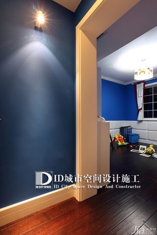 中式风格别墅蓝色富裕型140平米以上儿童房设计