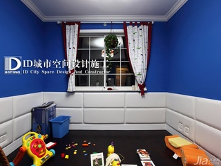 中式风格别墅蓝色富裕型140平米以上儿童房效果图