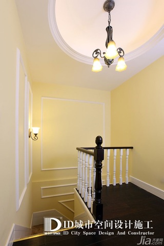 中式风格别墅富裕型140平米以上楼梯灯具效果图