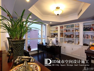 中式风格别墅富裕型140平米以上书房书桌图片