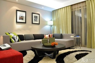 混搭风格公寓富裕型130平米客厅吊顶沙发效果图