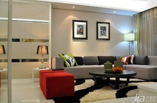 混搭风格公寓富裕型130平米客厅吊顶沙发效果图