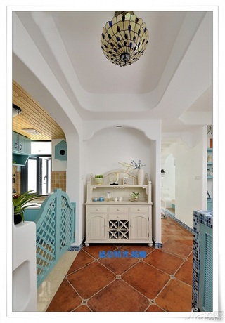 地中海风格三居室富裕型90平米隔断设计图
