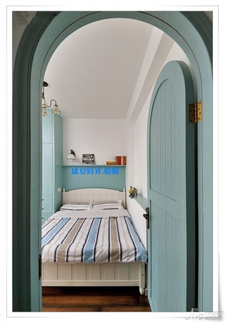 地中海风格三居室富裕型90平米卧室效果图