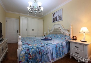 地中海风格小户型经济型50平米卧室卧室背景墙床婚房平面图
