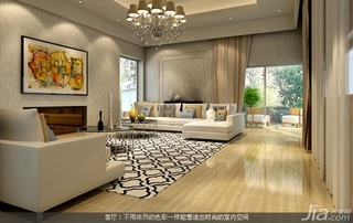 简约风格别墅富裕型客厅沙发背景墙沙发效果图