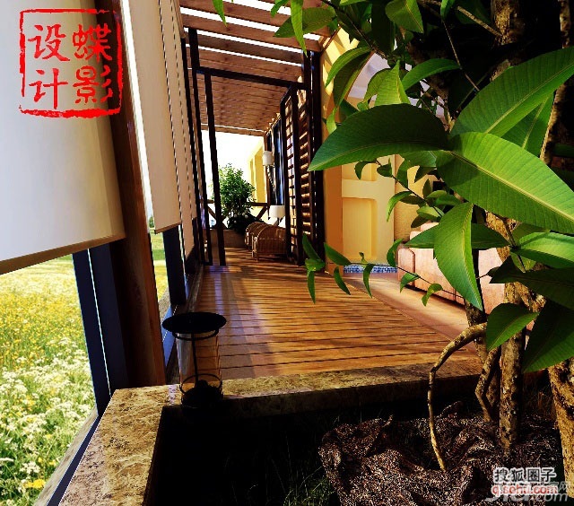四房装修,140平米以上装修,富裕型装修,田园风格,阳光房,过道