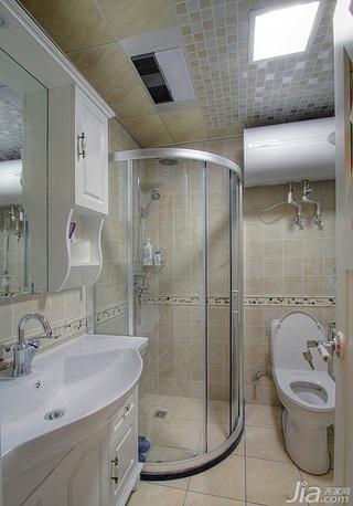 田园风格公寓富裕型90平米卫生间洗手台图片