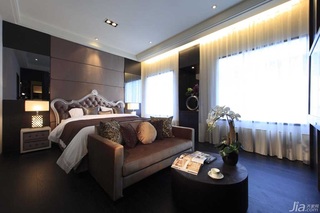 新古典风格别墅豪华型140平米以上卧室卧室背景墙床图片