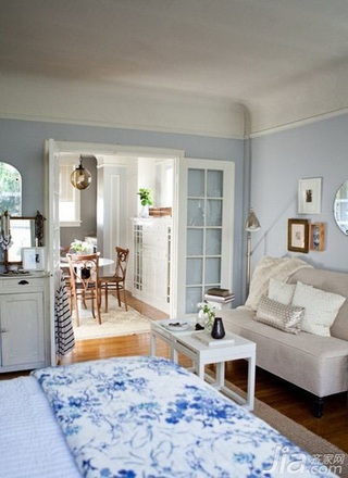 简约风格一居室3万-5万40平米客厅沙发背景墙沙发图片
