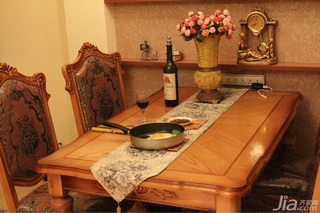 美式乡村风格二居室富裕型80平米餐桌效果图