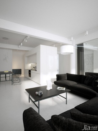 简约风格一居室富裕型客厅沙发效果图