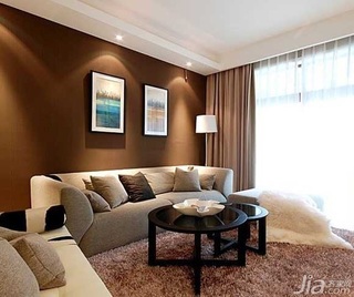 简约风格公寓富裕型130平米客厅沙发背景墙沙发图片