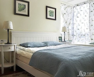 简约风格公寓富裕型120平米卧室床图片
