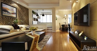 简约风格公寓经济型130平米客厅电视柜效果图