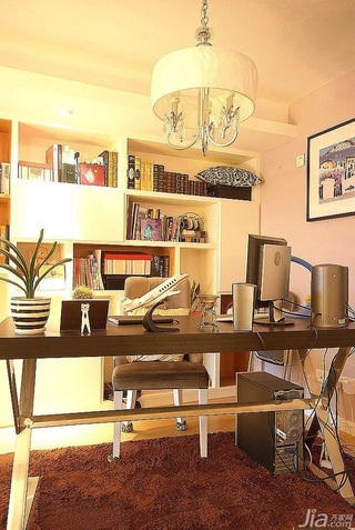 新古典风格富裕型140平米以上书房书桌图片