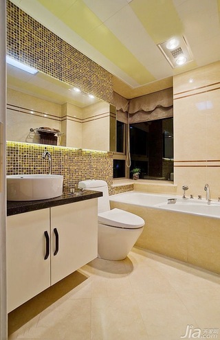 简约风格公寓富裕型130平米卫生间装潢