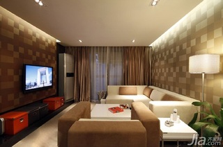 简约风格公寓富裕型120平米客厅沙发背景墙沙发图片