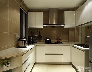 混搭风格公寓富裕型100平米厨房橱柜订做