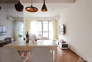 简约风格公寓富裕型80平米餐厅餐桌婚房家装图