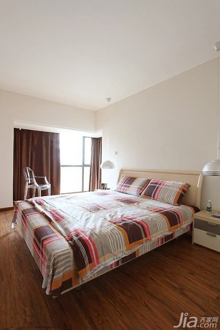 简约风格公寓富裕型80平米卧室床婚房设计图纸