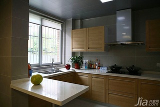 混搭风格公寓富裕型90平米厨房橱柜图片