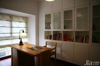 混搭风格公寓富裕型90平米书房书桌效果图