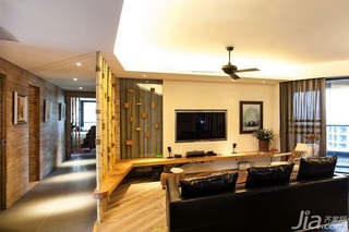 混搭风格公寓富裕型90平米客厅吊顶电视柜效果图