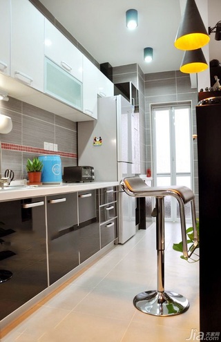 简约风格公寓富裕型70平米厨房橱柜设计