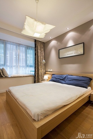 宜家风格公寓富裕型80平米卧室床图片