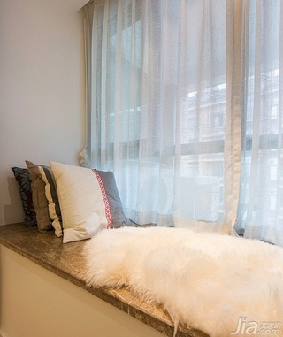 宜家风格公寓富裕型80平米卧室飘窗装修效果图