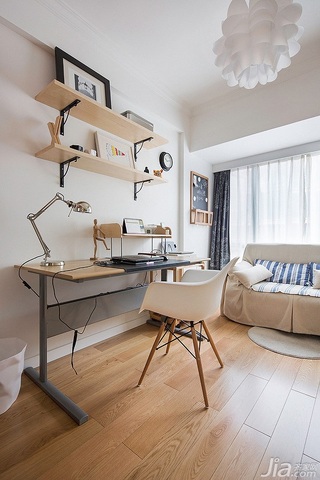 宜家风格公寓富裕型80平米书房书桌图片