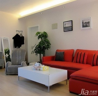 欧式风格二居室经济型60平米客厅沙发背景墙沙发图片