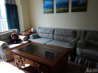 田园风格一居室富裕型130平米客厅沙发图片