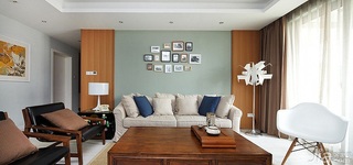 宜家风格三居室富裕型130平米客厅沙发背景墙沙发图片