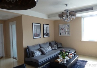 简约风格三居室富裕型90平米客厅沙发效果图