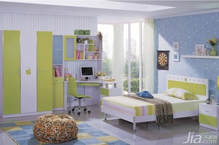 混搭风格二居室富裕型90平米儿童房儿童床图片