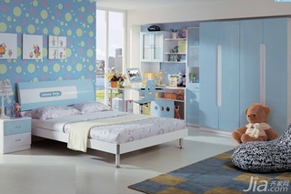 混搭风格二居室富裕型90平米儿童房儿童床图片